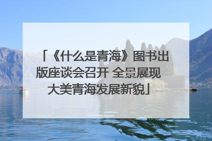 《什么是青海》图书出版座谈会召开 全景展现大美青海发展新貌