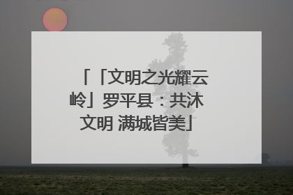 「文明之光耀云岭」罗平县：共沐文明 满城皆美