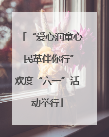 “爱心润童心 民革伴你行”欢度“六一”活动举行