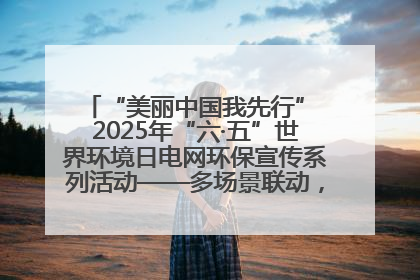 “美丽中国我先行” 2025年“六·五”世界环境日电网环保宣传系列活动——多场景联动，共筑生态发展新图景