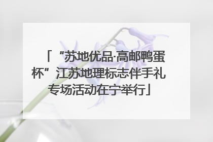 “苏地优品·高邮鸭蛋杯”江苏地理标志伴手礼专场活动在宁举行