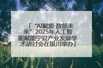 “AI赋能·数领未来”2025年人工智能赋能宁夏产业发展学术研讨会在银川举办