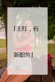王红，有新职务