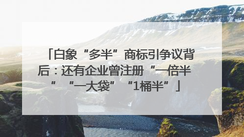 白象“多半”商标引争议背后：还有企业曾注册“一倍半”“一大袋”“1桶半”