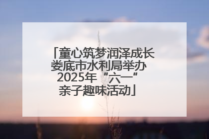 童心筑梦润泽成长 娄底市水利局举办2025年“六一”亲子趣味活动