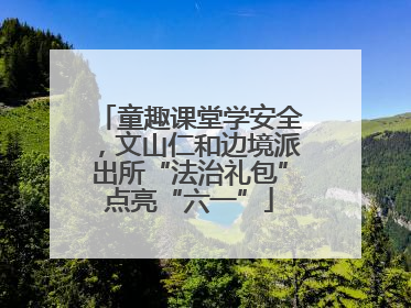 童趣课堂学安全，文山仁和边境派出所“法治礼包”点亮“六一”