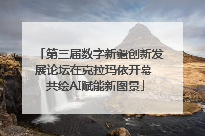 第三届数字新疆创新发展论坛在克拉玛依开幕 共绘AI赋能新图景