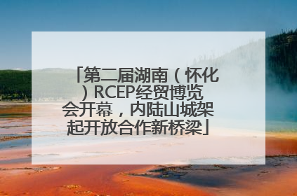 第二届湖南（怀化）RCEP经贸博览会开幕，内陆山城架起开放合作新桥梁
