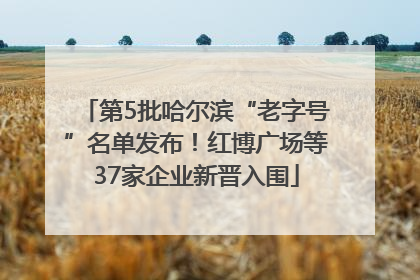 第5批哈尔滨“老字号”名单发布！红博广场等37家企业新晋入围