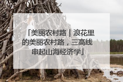 美丽农村路｜浪花里的美丽农村路，三高线串起山海经济学