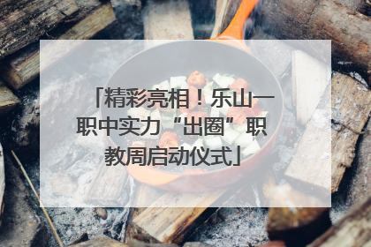 精彩亮相！乐山一职中实力“出圈”职教周启动仪式