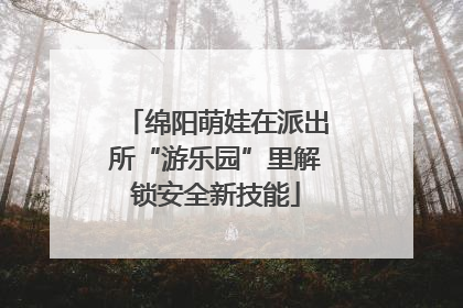 绵阳萌娃在派出所“游乐园”里解锁安全新技能