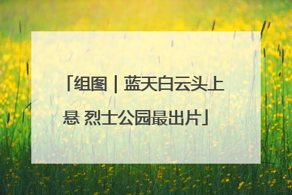 组图｜蓝天白云头上悬 烈士公园最出片