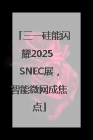 三一硅能闪耀2025 SNEC展，智能微网成焦点