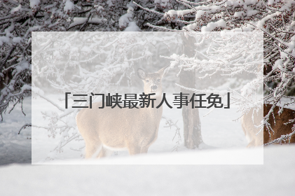 三门峡最新人事任免