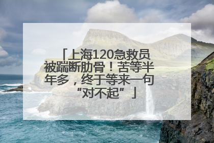 上海120急救员被踹断肋骨！苦等半年多，终于等来一句“对不起”