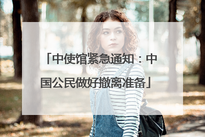 中使馆紧急通知：中国公民做好撤离准备