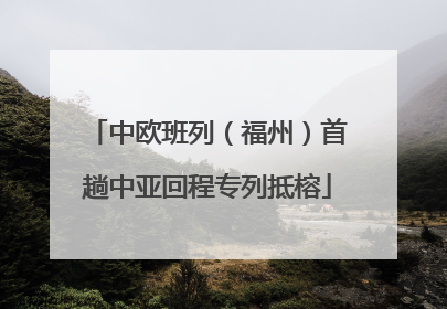 中欧班列（福州）首趟中亚回程专列抵榕