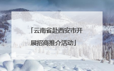 云南省赴西安市开展招商推介活动
