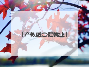 产教融合促就业