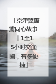 京津冀瓣瓣同心故事丨1至1.5小时交通圈，有多便捷