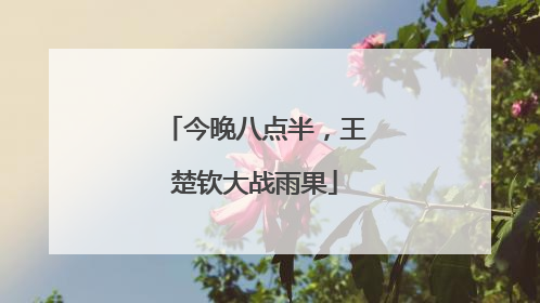 今晚八点半，王楚钦大战雨果