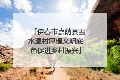 伊春市嘉荫县雪水温村厚植文明底色促进乡村振兴