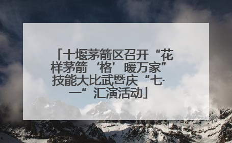 十堰茅箭区召开“花样茅箭‘格’暖万家”技能大比武暨庆“七·一”汇演活动