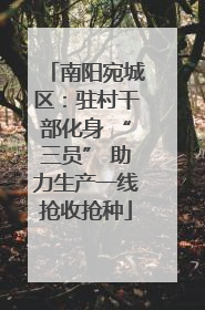南阳宛城区：驻村干部化身 “三员” 助力生产一线抢收抢种
