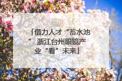 借力人才“蓄水池” 浙江台州眼镜产业“看”未来