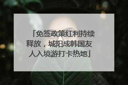 免签政策红利持续释放，城阳成韩国友人入境游打卡热地