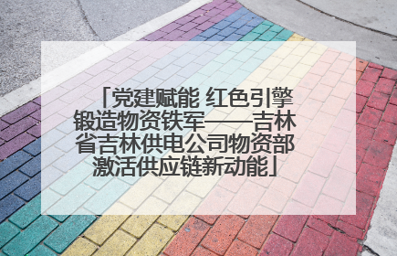 党建赋能 红色引擎锻造物资铁军——吉林省吉林供电公司物资部激活供应链新动能