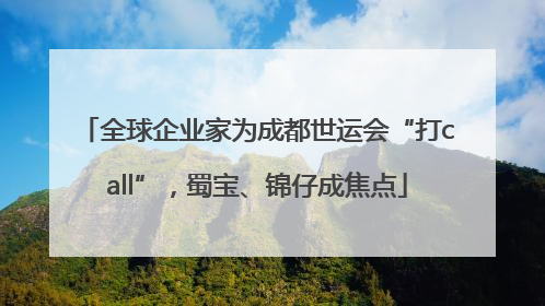 全球企业家为成都世运会“打call”，蜀宝、锦仔成焦点