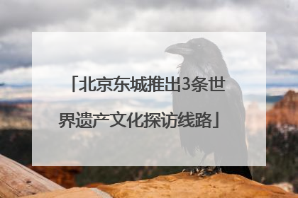 北京东城推出3条世界遗产文化探访线路