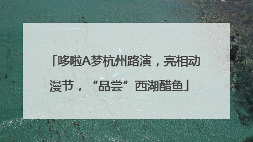 哆啦A梦杭州路演，亮相动漫节，“品尝”西湖醋鱼