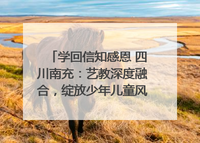学回信知感恩 四川南充：艺教深度融合，绽放少年儿童风采｜您牵挂的四川
