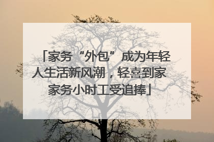 家务“外包”成为年轻人生活新风潮，轻喜到家家务小时工受追捧