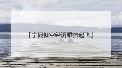 宁夏低空经济乘势起飞