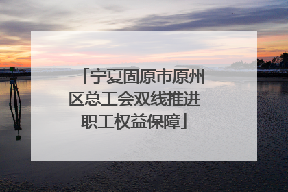 宁夏固原市原州区总工会双线推进职工权益保障