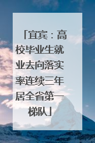 宜宾：高校毕业生就业去向落实率连续三年居全省第一梯队