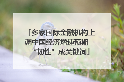 多家国际金融机构上调中国经济增速预期 “韧性”成关键词