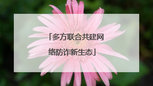 多方联合共建网络防诈新生态