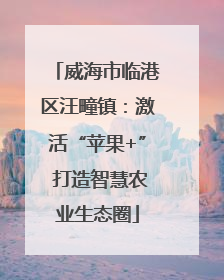 威海市临港区汪疃镇：激活“苹果+” 打造智慧农业生态圈