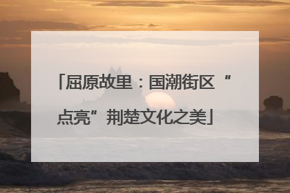 屈原故里：国潮街区“点亮”荆楚文化之美