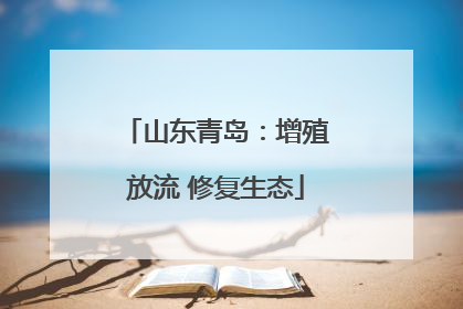 山东青岛：增殖放流 修复生态