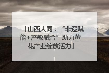 山西大同：“非遗赋能+产教融合”助力黄花产业绽放活力
