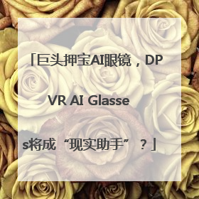 巨头押宝AI眼镜，DPVR AI Glasses将成“现实助手”？