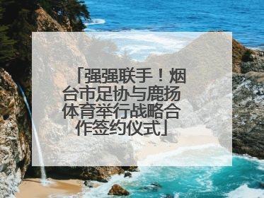 强强联手！烟台市足协与鹿扬体育举行战略合作签约仪式