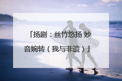 扬剧：丝竹悠扬 妙音婉转（我与非遗）