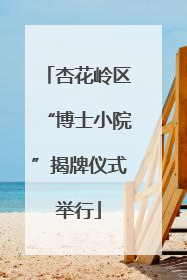 杏花岭区“博士小院”揭牌仪式举行